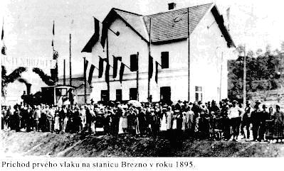 Príchod prvého vlaku do stanice Brezno v roku 1985