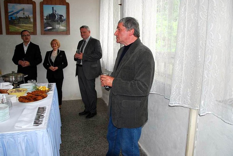 Predseda OZ Zubačka p. Ján Spišiak počas slávnostného prípitku v rámci spoločenskej časti podujatia