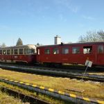 Singrovka s prívesným vozňom v stanici Moldava nad Bodvou, autor: Jozef Mačaj